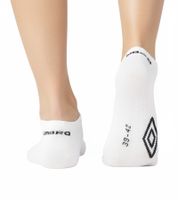 20 pares de calcetines deportivos Umbro, calcetines para zapatillas para hombre y mujer, con certificación Oeko-Tex Standard 100, color blanco