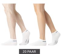 20 pares de calcetines deportivos Umbro, calcetines para zapatillas para hombre y mujer, con certificación Oeko-Tex Standard 100, color blanco