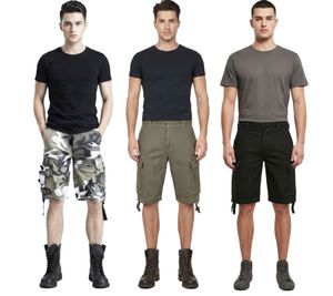 Shorts cargo vintage Build Your Brand - Bermudas de verano estilo militar - Shorts de algodón B2002 en camuflaje verde/gris, verde oliva o negro