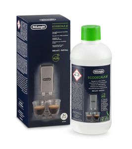 DeLonghi EcoDecalk Entkalker für alle Kaffeemaschinen geeignet Kaffee-Zubehör 500ml **B-Ware – geprüft & funktionell einwandfrei** Weiß/Grün