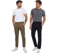 klassische BLEND BHTromp Herren Chinohose mit Reißverschluss Stoffhose 20703188ME in Braun oder Schwarz