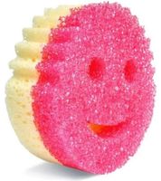 Lot de 2 éponges de nettoyage multi-usages double face Scrub Daddy Mommy, en polymère FlexTexture et mousse ResoFoam **Produit de seconde main – Testé et parfaitement fonctionnel** Rose