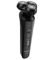 Rasoio rotante GRUNDIG con 3 testine flessibili per contorni precisi **B-Stock – Testato e perfettamente funzionante** Nero