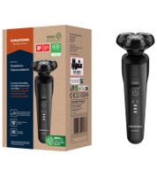 Rasoio rotante GRUNDIG con 3 testine flessibili per contorni precisi **B-Stock – Testato e perfettamente funzionante** Nero
