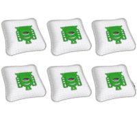 Swirl M40/M50 Vacuum Cleaner Bags (6-Pack) with EcoPor Filter – 6 Dust Bags + 1 Microfilter (Year's Supply) **B-Stock – Tested & Fully Functional** White/Green