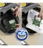 Swirl PH86 Vacuum Cleaner Bags (6-Pack) with EcoPor Filter – 6 Dust Bags + 1 Microfilter (Year's Supply) **B-Stock – Tested & Fully Functional** White/Green