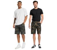 Brandit Men's Summer Cargo Shorts in Camouflage Design (Model BD2019) – Available in Camouflage/Green and Camouflage/Brown