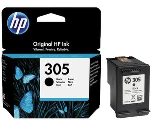 Cartouche d'encre HP 305 authentique, noire, jusqu'à 120 pages **Produit reconditionné – Testé et entièrement fonctionnel**