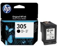 Cartouche d'encre HP 305 authentique, noire, jusqu'à 120 pages **Produit reconditionné – Testé et entièrement fonctionnel**