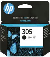 Cartouche d'encre HP 305 authentique, noire, jusqu'à 120 pages **Produit reconditionné – Testé et entièrement fonctionnel**