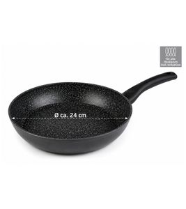 STONELINE Frying Pan with High-Quality Non-Stick Coating (Ø 24 cm) **B-Stock – Inspected & Fully Functional** Black