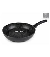 STONELINE Frying Pan with High-Quality Non-Stick Coating (Ø 24 cm) **B-Stock – Inspected & Fully Functional** Black
