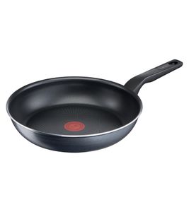 Poêle Tefal XL Force grise avec revêtement antiadhésif en titane, 24 cm de diamètre **Produit de seconde main – Testée et entièrement fonctionnelle** Noire
