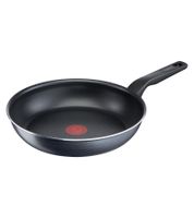 Poêle Tefal XL Force grise avec revêtement antiadhésif en titane, 24 cm de diamètre **Produit de seconde main – Testée et entièrement fonctionnelle** Noire