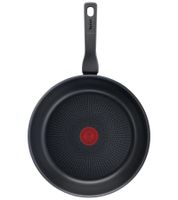 Poêle Tefal XL Force grise avec revêtement antiadhésif en titane, 24 cm de diamètre **Produit de seconde main – Testée et entièrement fonctionnelle** Noire