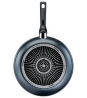 Poêle Tefal XL Force grise avec revêtement antiadhésif en titane, 24 cm de diamètre **Produit de seconde main – Testée et entièrement fonctionnelle** Noire