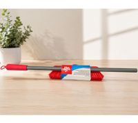 Dirt Devil Teleskopbesen mit verstellbarem Stiel ca. 87-141 cm Besen **B-Ware – geprüft & funktionell einwandfrei**  Grau/Rot