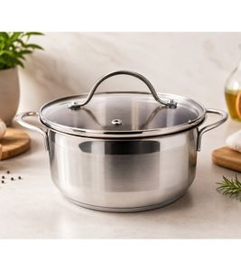 Pentola in acciaio inox da 16 cm con scala graduata integrata, capacità 1,25 l **Articolo di seconda scelta - Testato e perfettamente funzionante** Argento