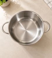 Casserole en acier inoxydable 16 cm avec graduation intérieure, capacité 1,25 L **Produit de seconde main – Testé et entièrement fonctionnel** Argent