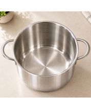 16 cm Edelstahl-Topf mit Integrierte Messskala auf der Innenseite Kochtopf 1,5 L **B-Ware – geprüft** Silber