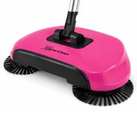 Clever Clean Spin Pro 3in1 Sweeper with Rotating Brushes & Dirt Container **B-Grade – tested & fully functional** in Pink