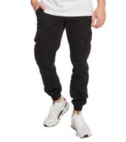 Stylish URBAN CLASSICS men's cargo trousers (270 g/m² cotton) – casual everyday pants in black and beige