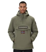 Anorak déperlant NAPAPIJRI Rainforest Pocket 2, veste d'hiver NP0A4GMD, coloris kaki ou gris foncé