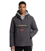 Anorak déperlant NAPAPIJRI Rainforest Pocket 2, veste d'hiver NP0A4GMD, coloris kaki ou gris foncé