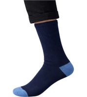 12 Paar SCOTCH & SODA Herren Terry-Crew-Socken Alltags-Strümpfe Baumwoll-Socken Größe 41-46 Business-Socken Blau/Weiß