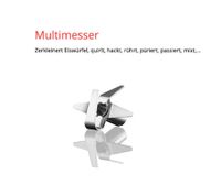 ESGE-Zauberstab M100 Exklusiv Stabmixer 120W 3-teiliges Set mit Multimesser & Wandhalter **B-Ware – geprüft & funktionell einwandfrei** in Weiß