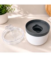 Duo Tableware Salatbecher TO-GO 2-stöckig mit Dressing-Behälter und Kühlakku Becher 625ml **B-Ware – geprüft & funktionell einwandfrei** Weiß