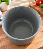 Duo Tableware Salatbecher TO-GO 2-stöckig mit Dressing-Behälter und Kühlakku Becher 625ml **B-Ware – geprüft & funktionell einwandfrei** Grau