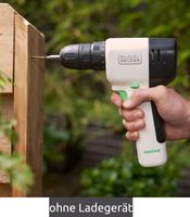 Kabelloser BLACK+DECKER 12V Akku-Bohrschrauber ohne Ladegerät mit 10-stufige Drehmomentvorwahl Integrierter 1,5Ah Akku **B-Ware – geprüft & funktionell einwandfrei** REVDD12C Schwarz/Weiß