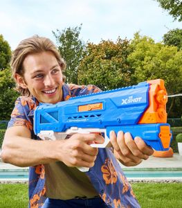 ZURU X-SHOT Motor Soaker Wasserpistole HYDRA PULSE voll motorisierter Wasserblaster 650 ml mit wiederaufladbare Batterie **B-Ware – geprüft & funktionell einwandfrei** Bunt