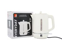 BERGNER Elektrischer Wasserkocher 2200 W mit herausnehmbarem Filter und Wasserstandsanzeige – 1,7 L **B-Ware – geprüft & funktionell einwandfrei** Weiß
