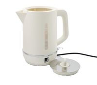 BERGNER Elektrischer Wasserkocher 2200 W mit herausnehmbarem Filter und Wasserstandsanzeige – 1,7 L **B-Ware – geprüft & funktionell einwandfrei** Weiß