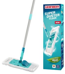 LEIFHEIT Super Duster Floor Staubwischer Super gegen Staub, Haare und Allergene **B-Ware – geprüft & funktionell einwandfrei** Hellblau