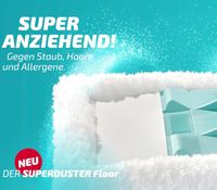 LEIFHEIT Super Duster Floor Staubwischer Super gegen Staub, Haare und Allergene **B-Ware – geprüft & funktionell einwandfrei** Hellblau