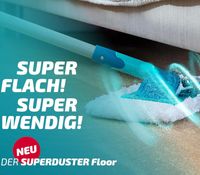 LEIFHEIT Super Duster Floor Staubwischer Super gegen Staub, Haare und Allergene **B-Ware – geprüft & funktionell einwandfrei** Hellblau