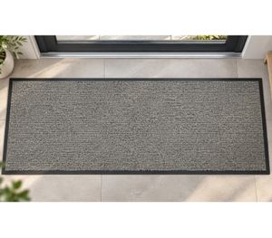 andiamo Fußmatte Turin 80 x 180 cm Schutzfangmatte für den Haus **B-Ware – geprüft & funktionell einwandfrei** 704134 Grau