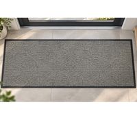 andiamo Fußmatte Turin 80 x 180 cm Schutzfangmatte für den Haus **B-Ware – geprüft & funktionell einwandfrei** 704134 Grau