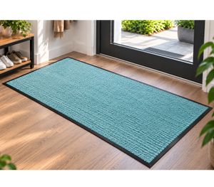 andiamo Fußmatte Turin 80 x 180 cm Schmutzfangmatte für den Haus **B-Ware – geprüft & funktionell einwandfrei** 704132 Türkis