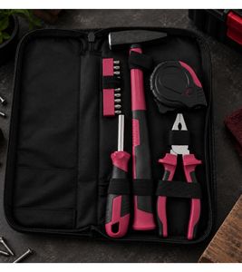 Juego de herramientas práctico de 5 piezas que incluye destornillador con 10 puntas diferentes. Accesorios **Producto de segunda mano – probado y en perfecto funcionamiento** Rojo/Negro