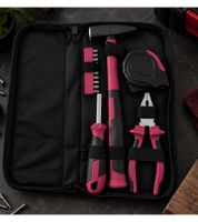 Juego de herramientas práctico de 5 piezas que incluye destornillador con 10 puntas diferentes. Accesorios **Producto de segunda mano – probado y en perfecto funcionamiento** Rojo/Negro