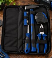 Juego de herramientas práctico de 5 piezas que incluye destornillador con 10 puntas diferentes. Accesorios **Producto de segunda mano – probado y en perfecto funcionamiento** Rojo/Negro