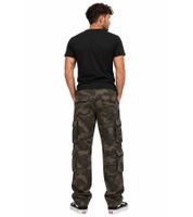 Robuste Build Your Brand Pure Vintage Herren Cargo Hose aus Baumwolle Outdoor- & Arbeitshose mit 8 Taschen in Beige, Camouflage-Grau/Weiß, Camouflage-Grün, Anthrazit oder Oliv-Grün