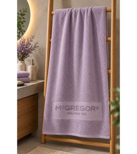 Hochwertiges McGREGOR Frottier-Handtuch aus reiner Baumwolle Frottier-Duschtuch ca. 100 × 150 cm **B-Ware – geprüft & funktionell einwandfrei** 9504213 Flieder