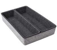 Praktisches HEDURA 3-teiliges Organizer-Boxen-Set aus weichem Filz Aufbewahrungs-Box **B-Ware – geprüft & funktionell einwandfrei** Grau
