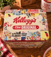 Rechteckige Kellogg’s Aufbewahrungsdose im Retro-Design Vorratsdose ca. 18 x 14 x 10 cm (L × B × H) **B-Ware – geprüft & funktionell einwandfrei** Bunt