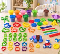 Simba Art & Fun Mega Knetset 55-teilig mit 400g Knete & umfangreichem Zubehör **B-Ware – geprüft & funktionell einwandfrei** Mehrfarbig